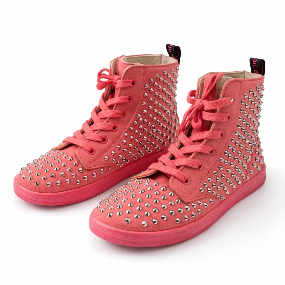 Dr. Martens Shore Stud Pink High Top Sneakers EU 38 US 7 – Like New